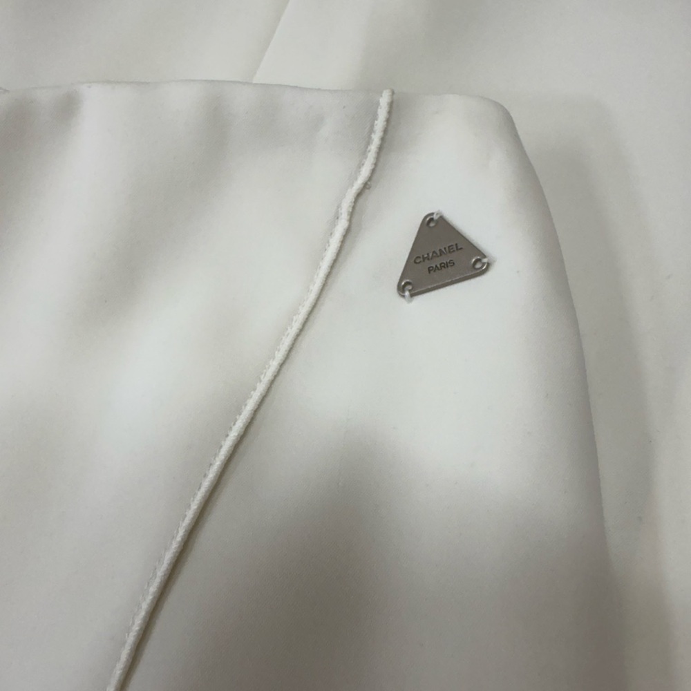 Vintage Chanel white pencil skirt size 46‎ - xl - Picture 3 of 14